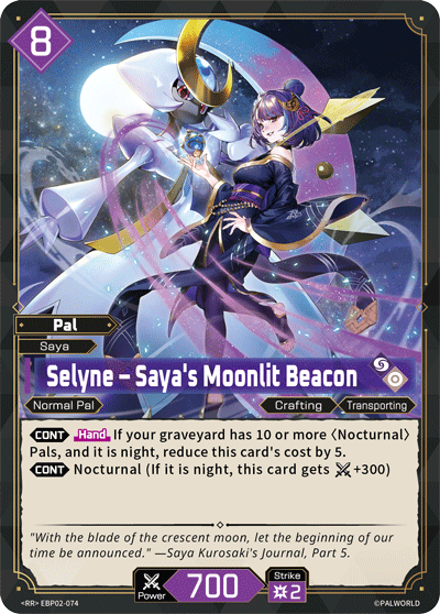 Selyne – Saya's Moonlit Beacon Palworld card
