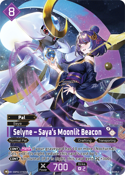 Selyne – Saya's Moonlit Beacon Palworld card