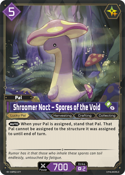Shroomer Noct – Spores of the Void Palworld card