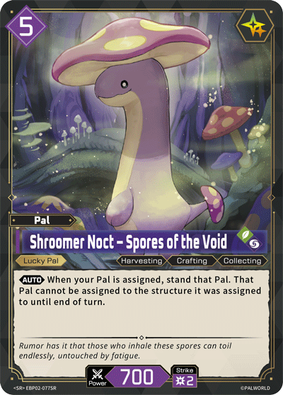 Shroomer Noct – Spores of the Void Palworld card