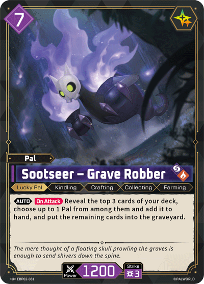 Sootseer – Grave Robber Palworld card