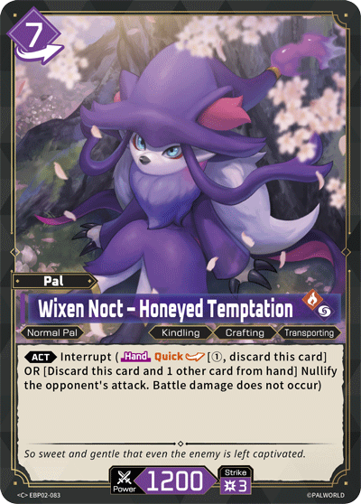 Wixen Noct – Honeyed Temptation Palworld card