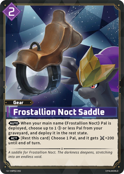 Frostallion Noct Saddle Palworld card