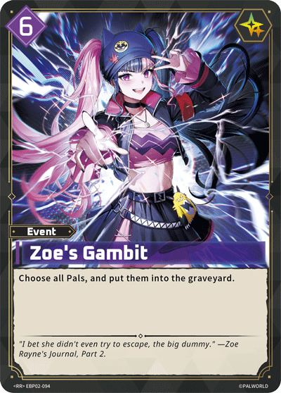 Zoe's Gambit Palworld card