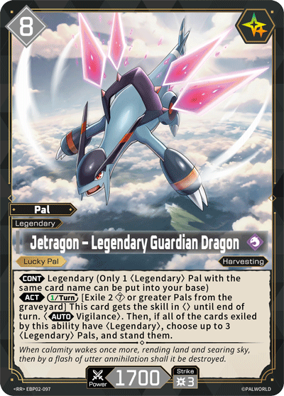 Jetragon – Legendary Guardian Dragon Palworld card