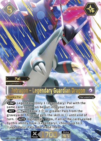 Jetragon – Legendary Guardian Dragon Palworld card