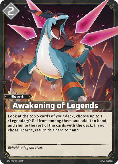 Awakening of Legends Palworld card