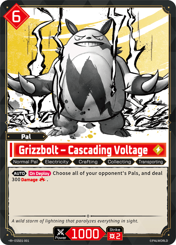 Grizzbolt – Cascading Voltage Palworld card