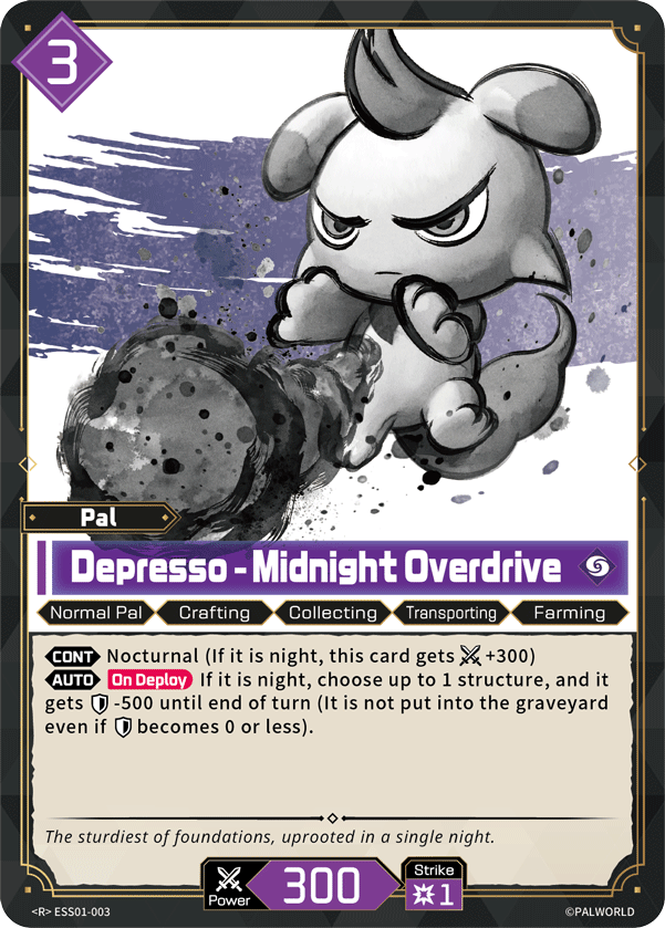 Depresso – Midnight Overdrive Palworld card