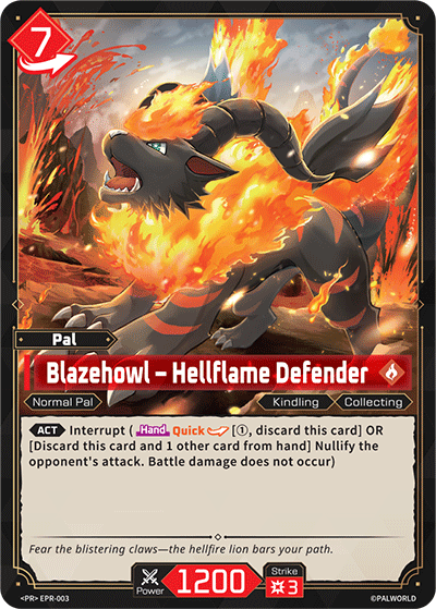 Blazehowl – Hellflame Defender Palworld card