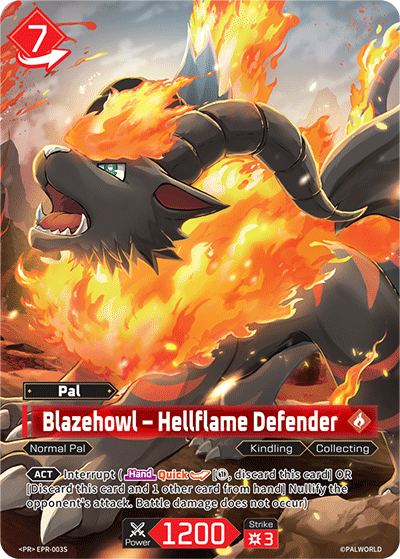 Blazehowl – Hellflame Defender Palworld card