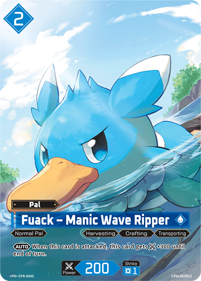Fuack – Manic Wave Ripper Palworld card