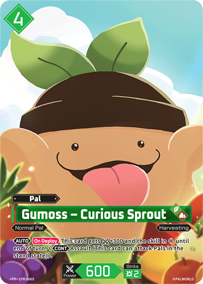 Gumoss – Curious Sprout Palworld card
