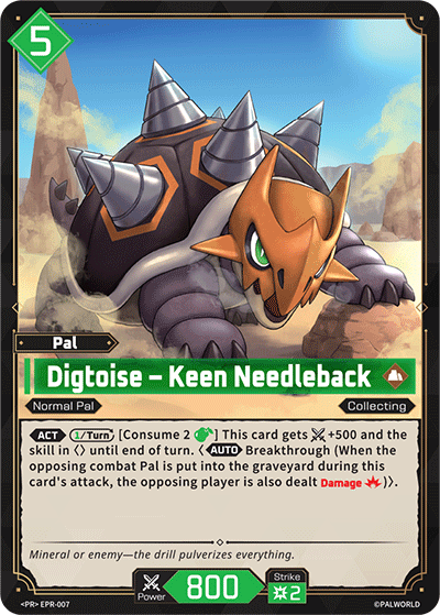 Digtoise – Keen Needleback Palworld card
