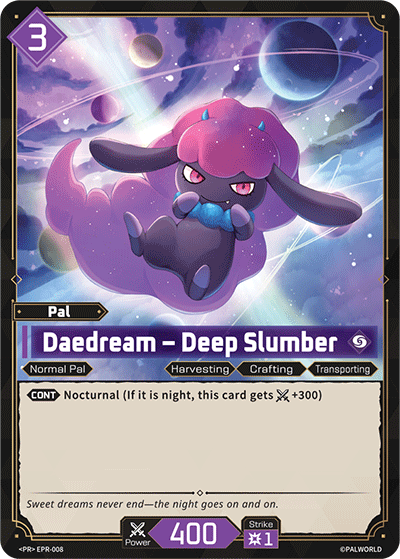 Daedream – Deep Slumber Palworld card