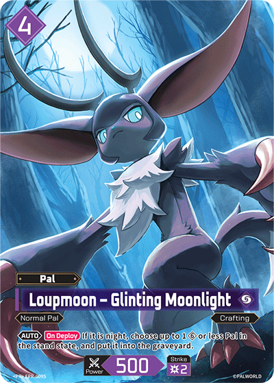 Loupmoon – Glinting Moonlight Palworld card