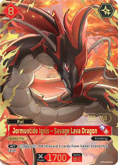Jormuntide Ignis – Savage Lava Dragon Palworld card