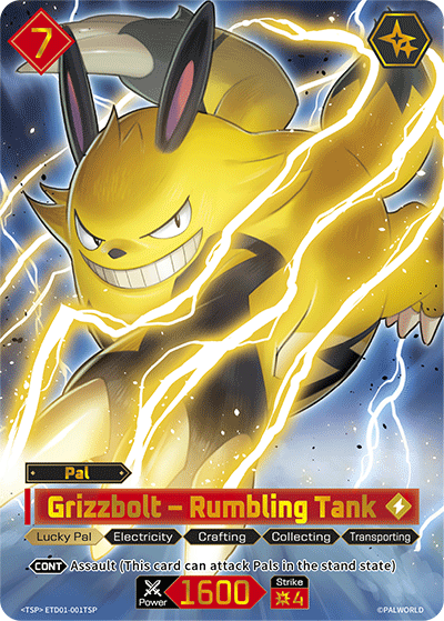 Grizzbolt – Rumbling Tank Palworld card
