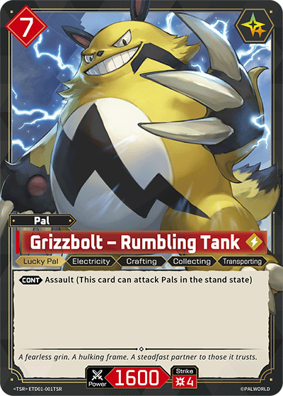 Grizzbolt – Rumbling Tank Palworld card