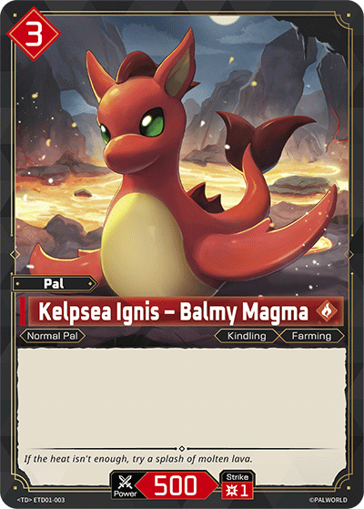 Kelpsea Ignis – Balmy Magma Palworld card