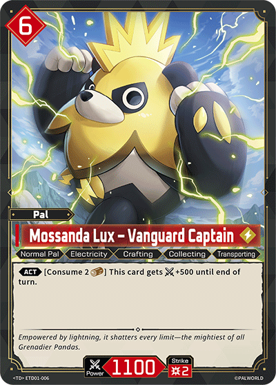 Mossanda Lux – Vanguard Captain Palworld card
