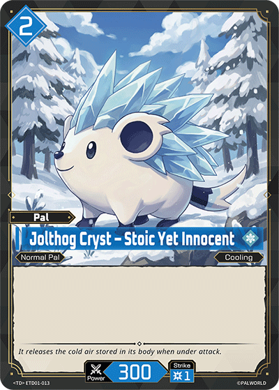 Jolthog Cryst – Stoic Yet Innocent Palworld card