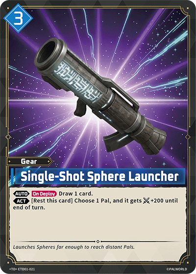 Single-Shot Sphere Launcher Palworld card