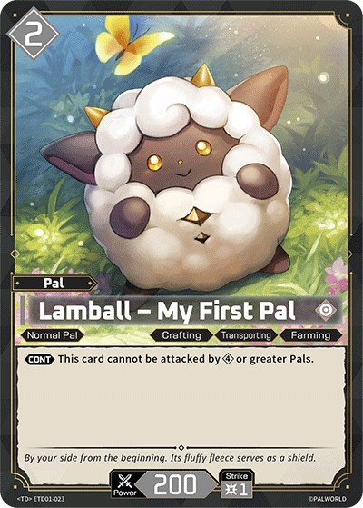 Lamball – My First Pal Palworld card