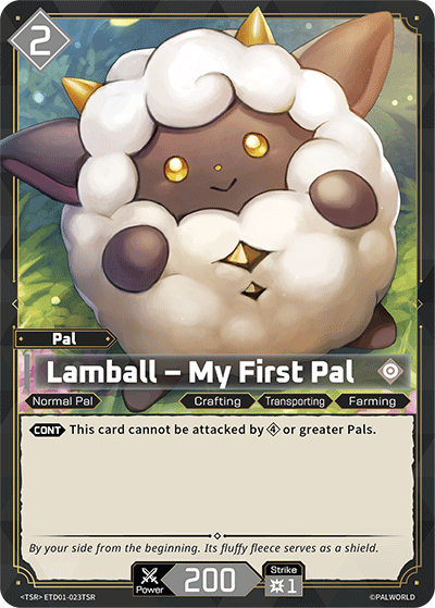 Lamball – My First Pal Palworld card
