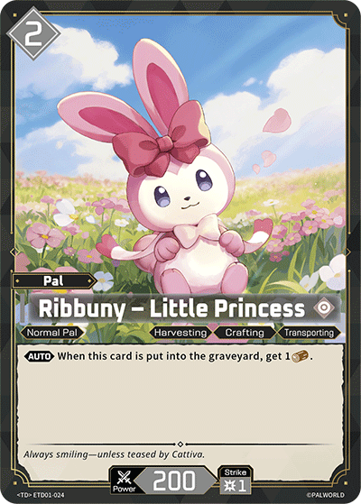 Ribbuny – Little Princess Palworld card