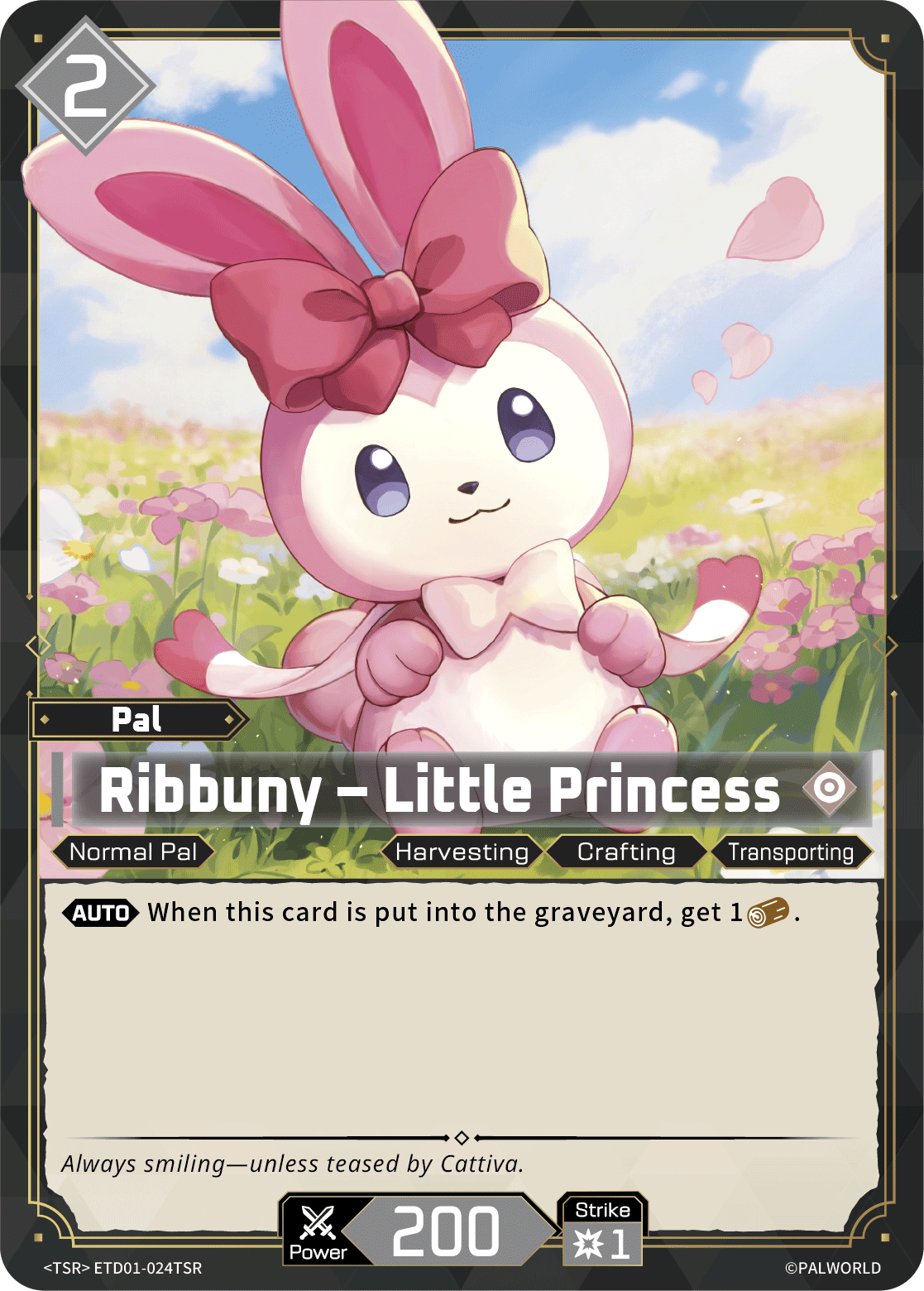 Ribbuny – Little Princess Palworld card