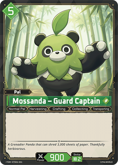Mossanda – Guard Captain Palworld card