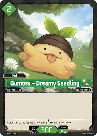 Gumoss – Dreamy Seedling Palworld card