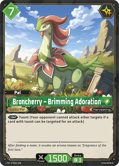 Broncherry – Brimming Adoration Palworld card