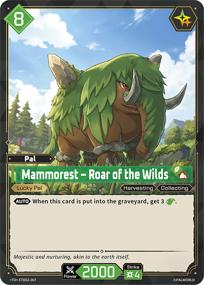 Mammorest – Roar of the Wilds Palworld card