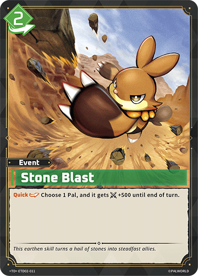 Stone Blast Palworld card