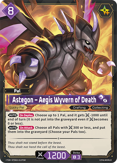 Astegon – Aegis Wyvern of Death Palworld card