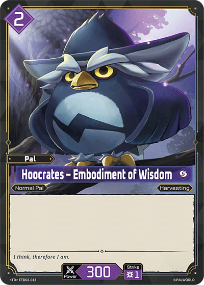 Hoocrates – Embodiment of Wisdom Palworld card
