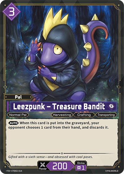 Leezpunk – Treasure Bandit Palworld card