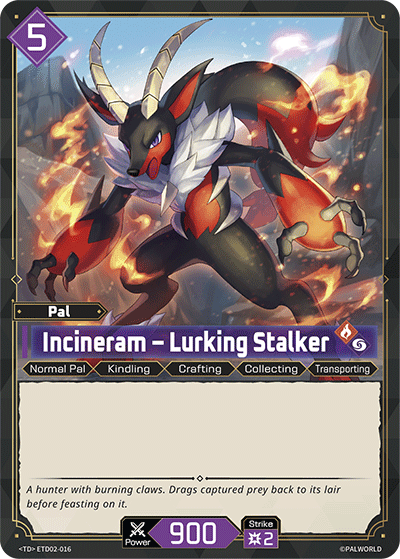 Incineram – Lurking Stalker Palworld card