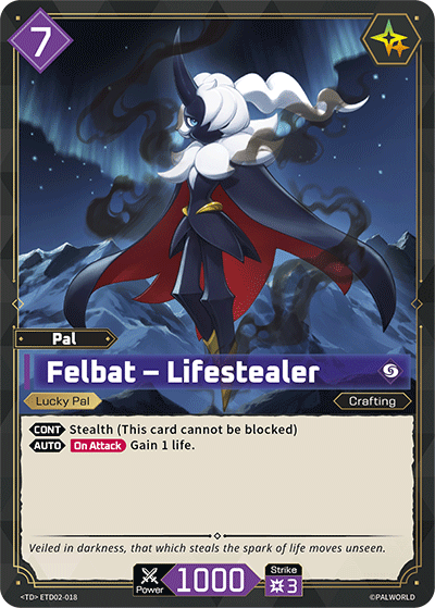 Felbat – Lifestealer Palworld card