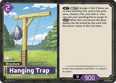 Hanging Trap Palworld card