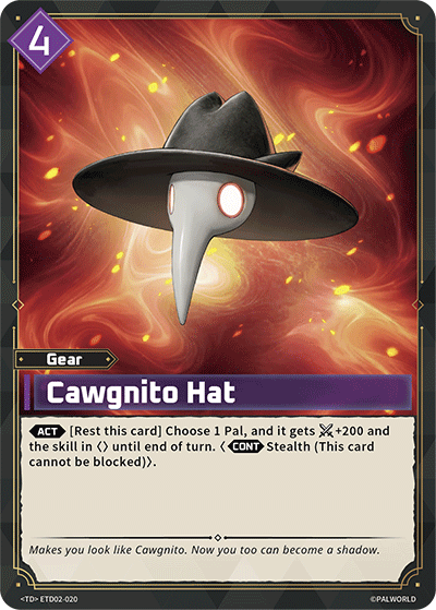 Cawgnito Hat Palworld card