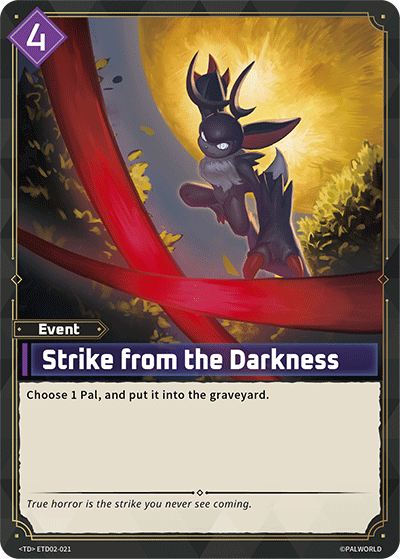 Strike from the Darkness Palworld card