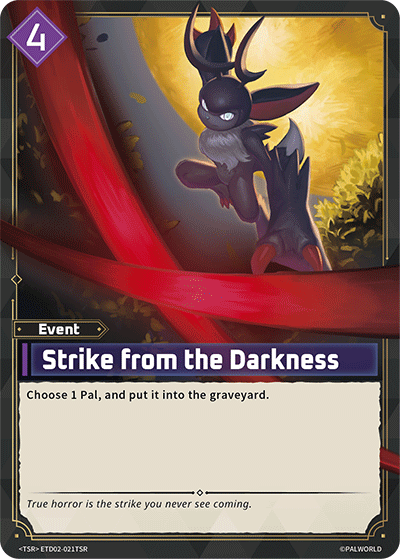 Strike from the Darkness Palworld card