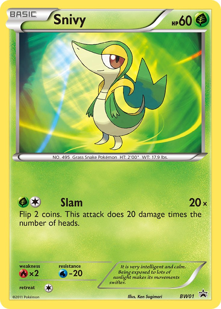 Snivy Pokémon card
