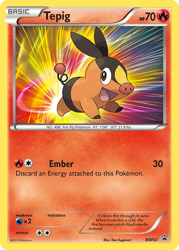 Tepig Pokémon card