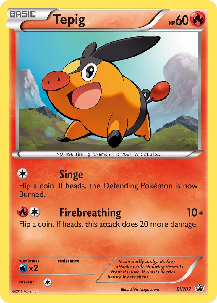 Tepig Pokémon card