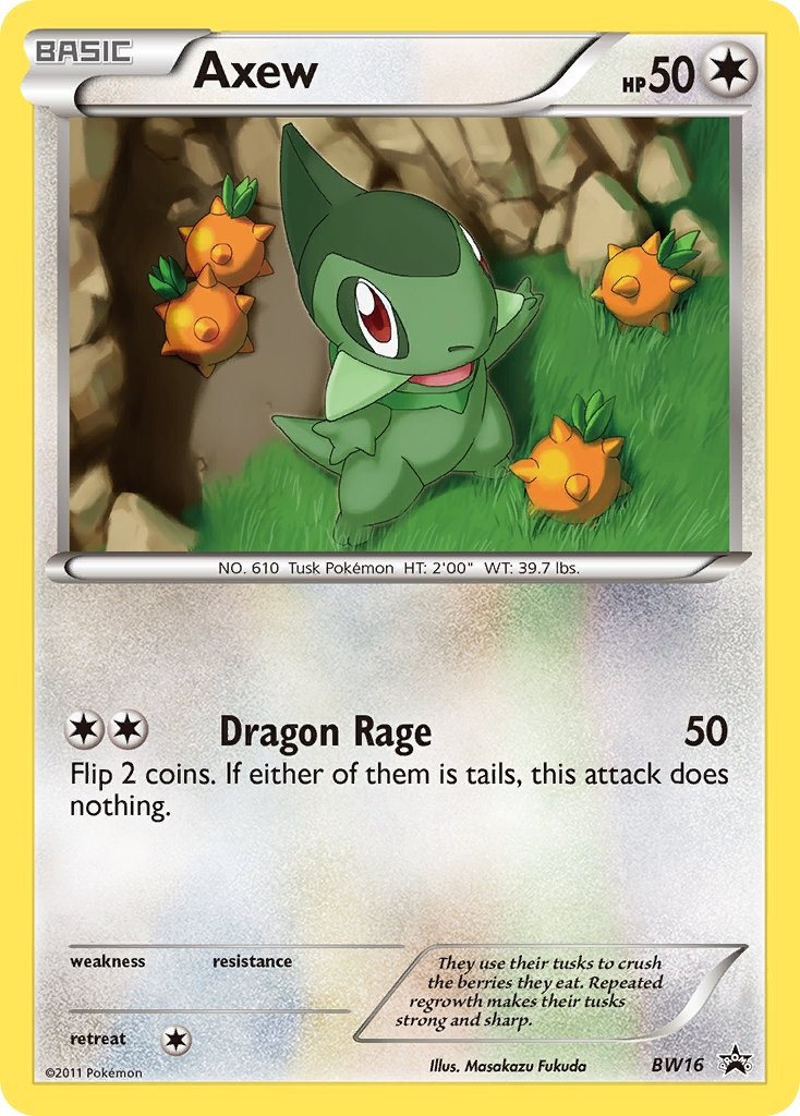 Axew Pokémon card