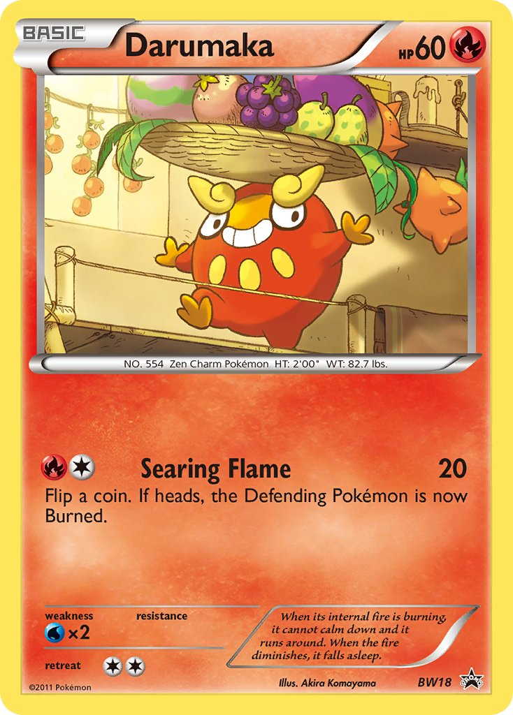 Darumaka Pokémon card